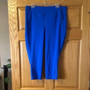 lululemon athletica Bright Blue Cropped Leggings